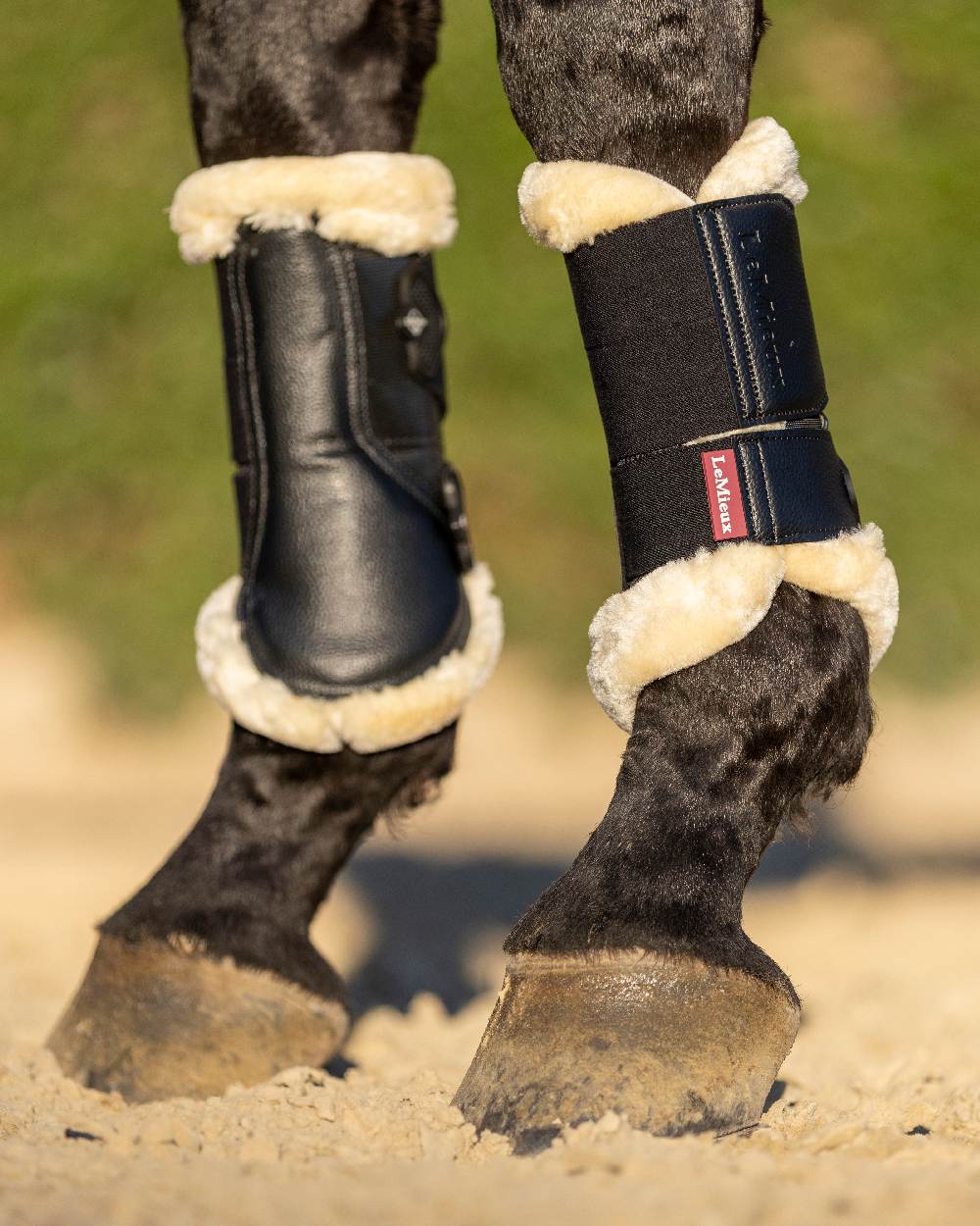LeMieux Fleece Edged Mesh Brushing Boots - Image 3