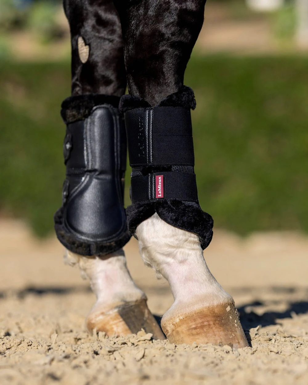 LeMieux Fleece Edged Mesh Brushing Boots - Image 7