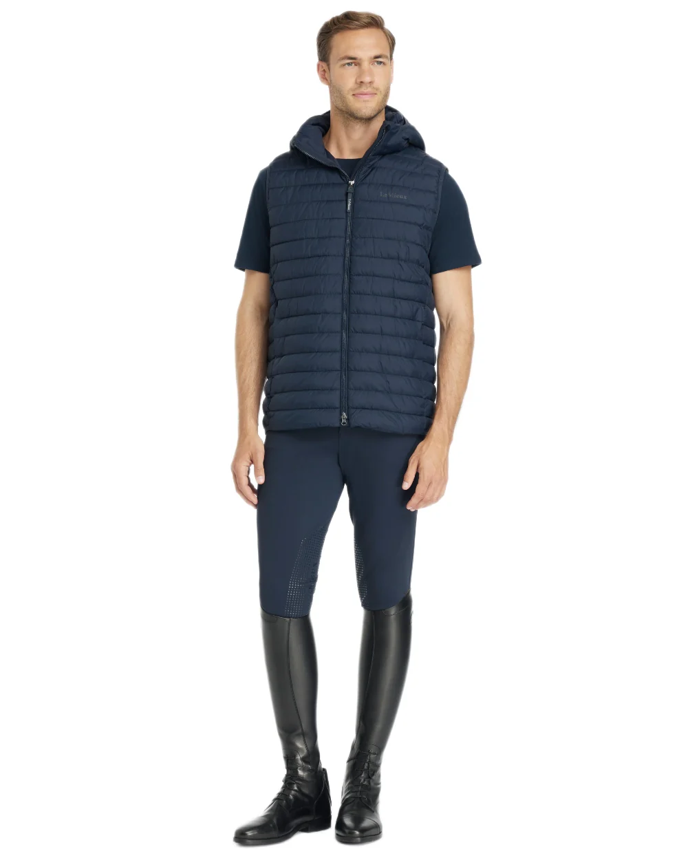 LeMieux Mens Hooded Puffer Gilet - Image 3
