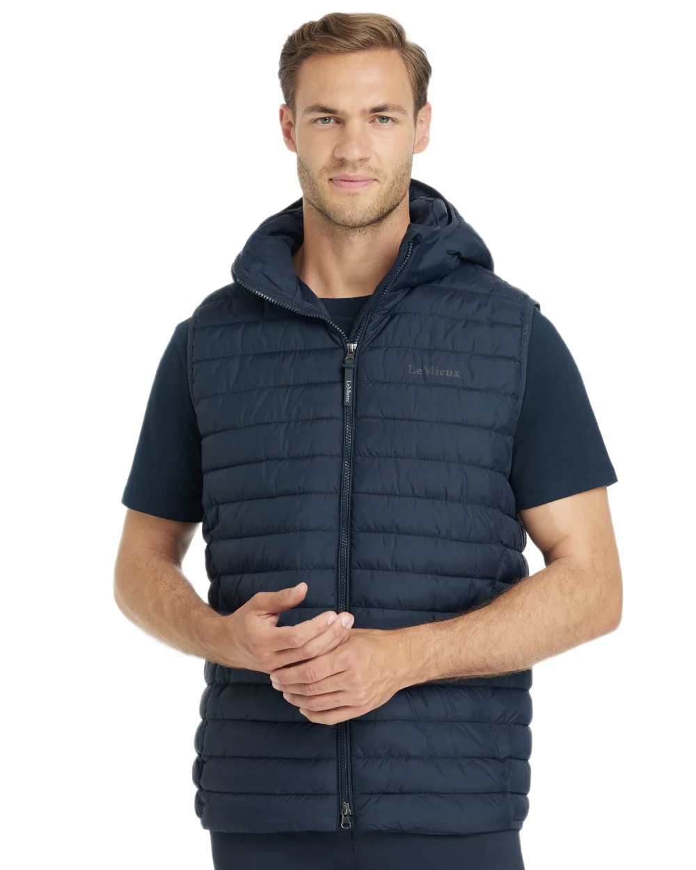 LeMieux Mens Hooded Puffer Gilet - Image 6