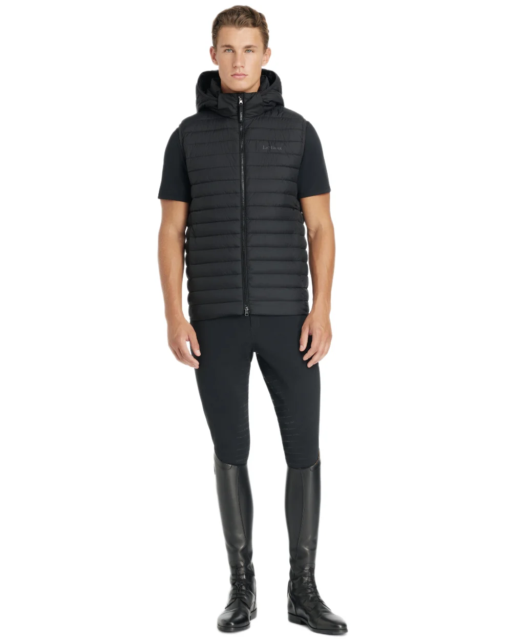 LeMieux Mens Hooded Puffer Gilet - Image 8