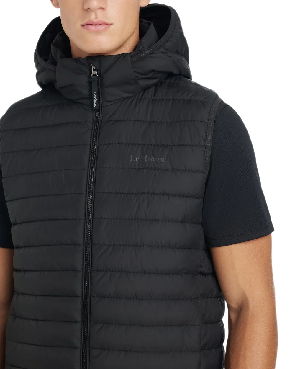 LeMieux Mens Hooded Puffer Gilet - Image 9