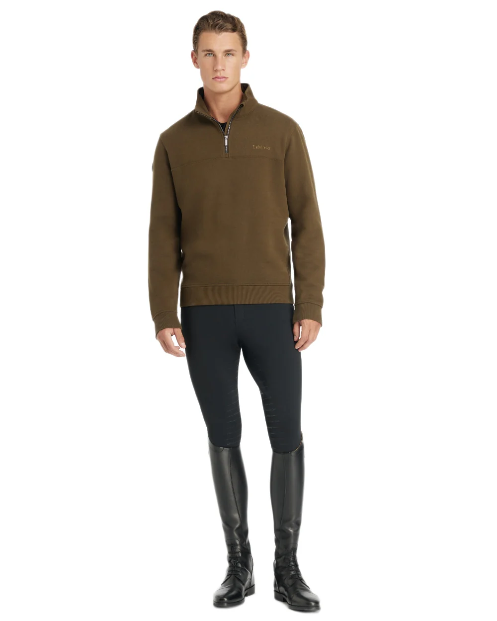 LeMieux Mens Quarter Neck Sweater - Image 5
