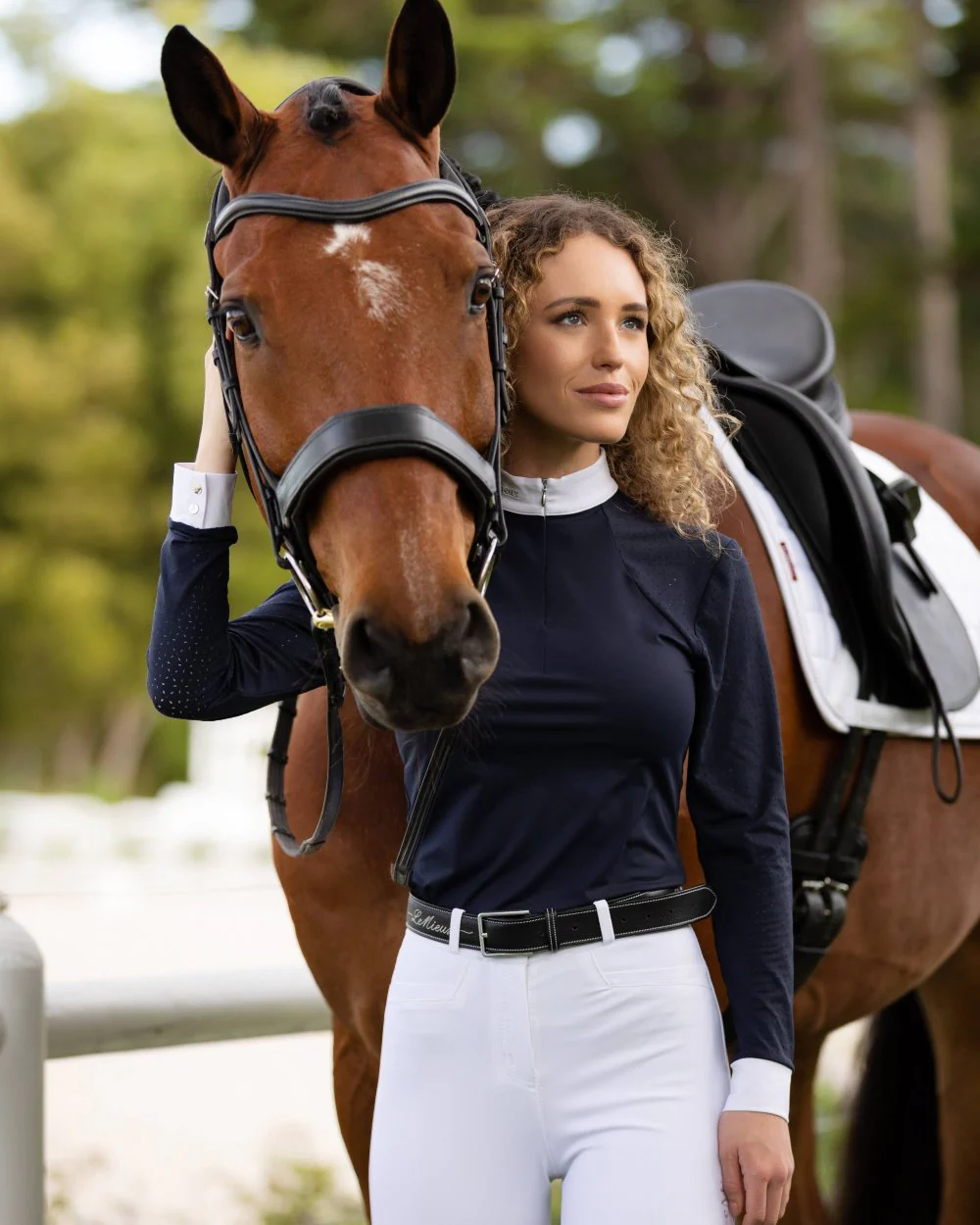 LeMieux Olivia Long Sleeve Show Shirt - Image 5
