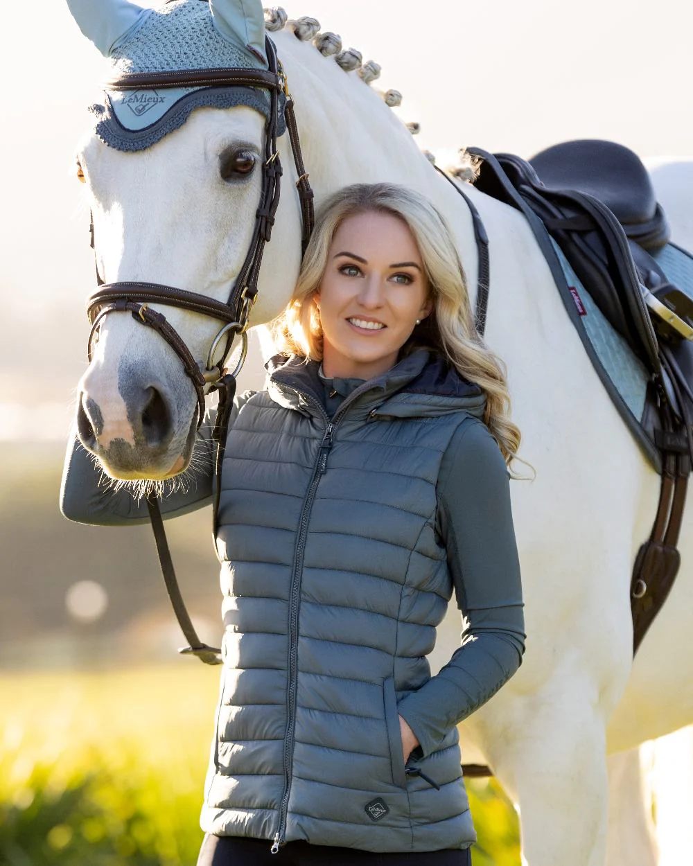 LeMieux Tilly Hooded Puffer Gilet - Image 21