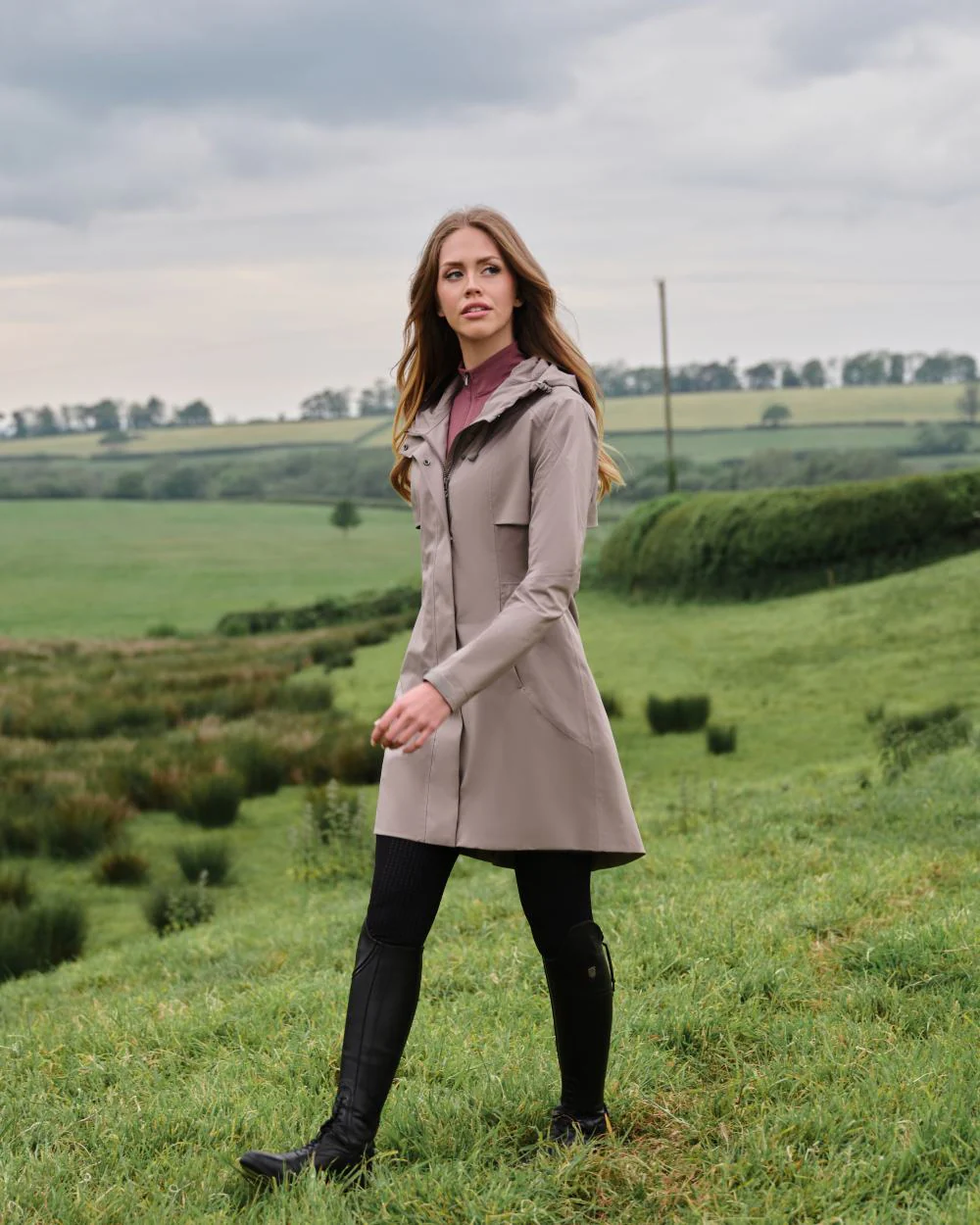 LeMieux Womens Grace Long Rain Jacket - Image 14