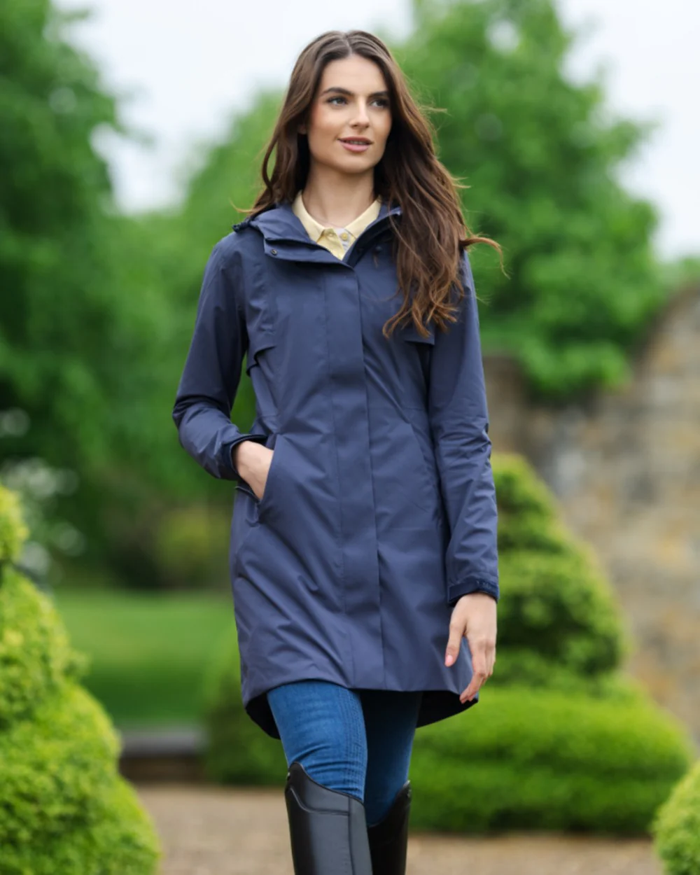 LeMieux Womens Grace Long Rain Jacket - Image 2