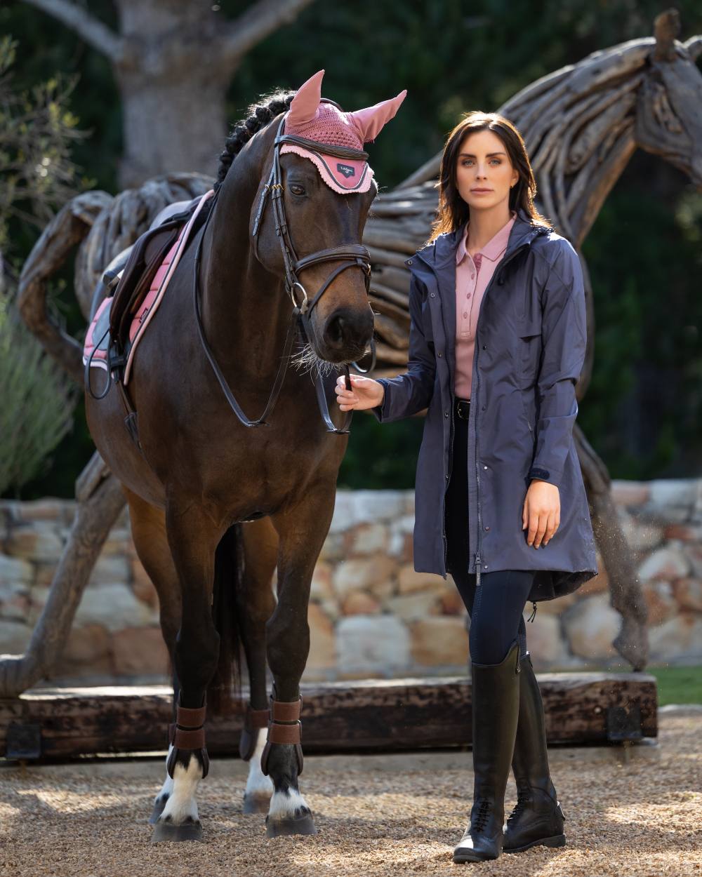 LeMieux Womens Grace Long Rain Jacket - Image 4