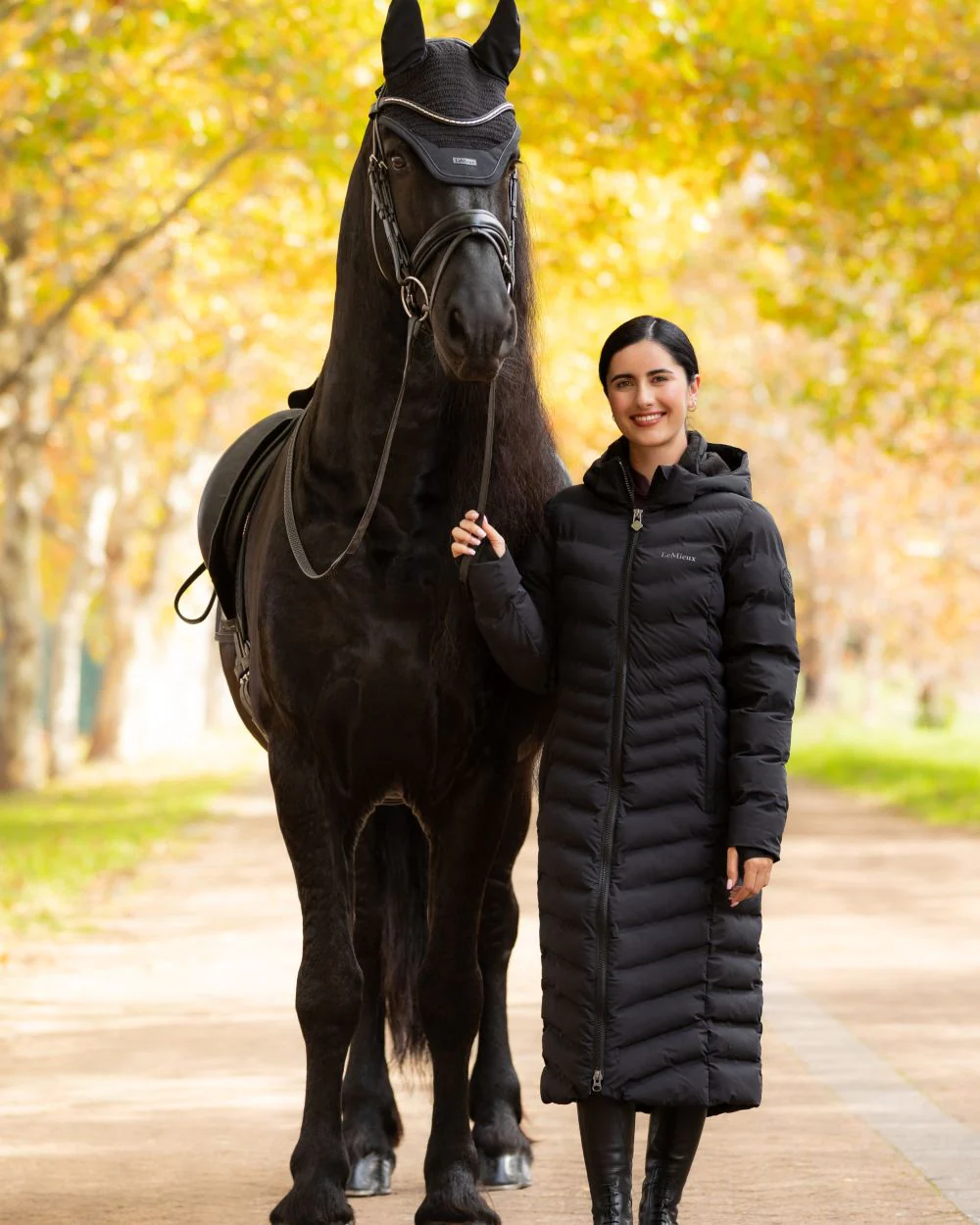 LeMieux Womens Hayley Water Resistant Longline Puffer Coat - Image 2