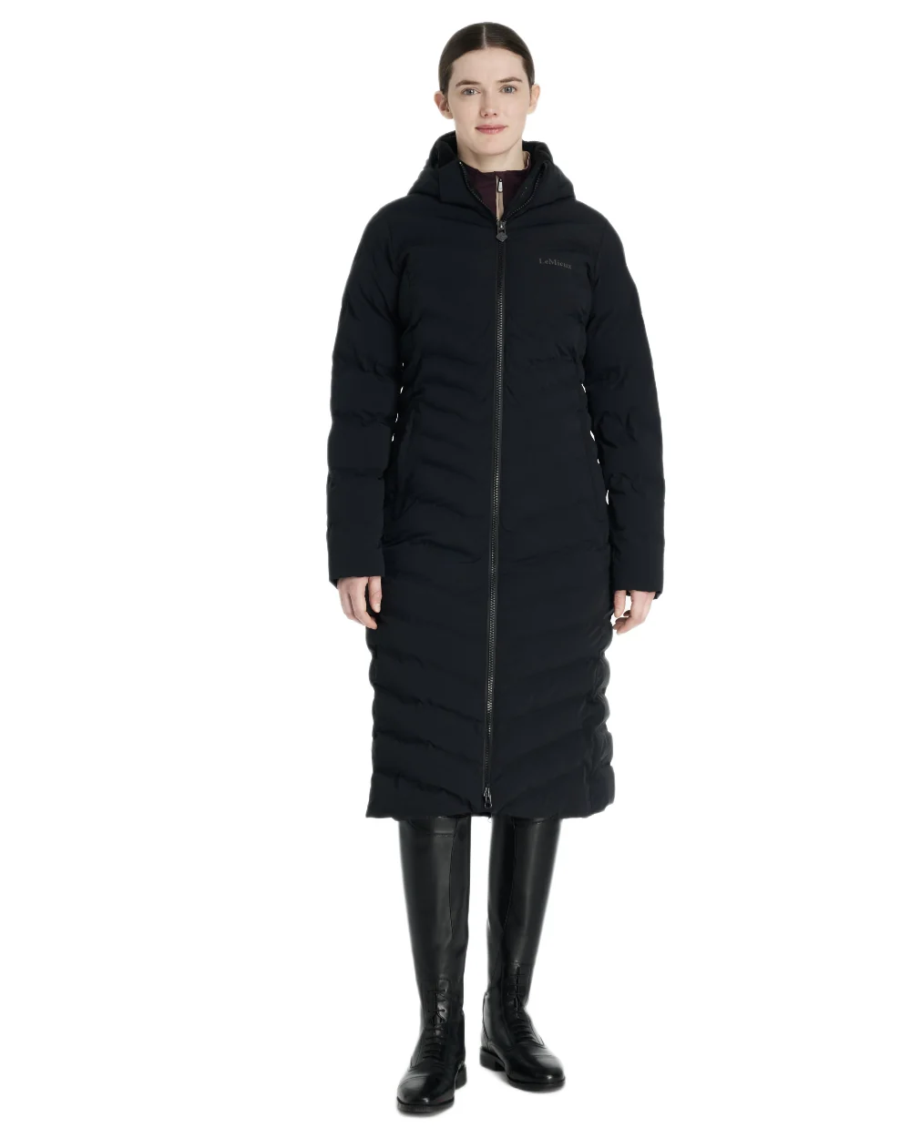 LeMieux Womens Hayley Water Resistant Longline Puffer Coat - Image 3