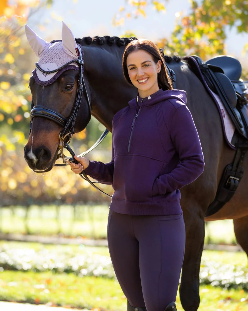 LeMieux Womens Henrietta Half Zip Hoodie - Image 2
