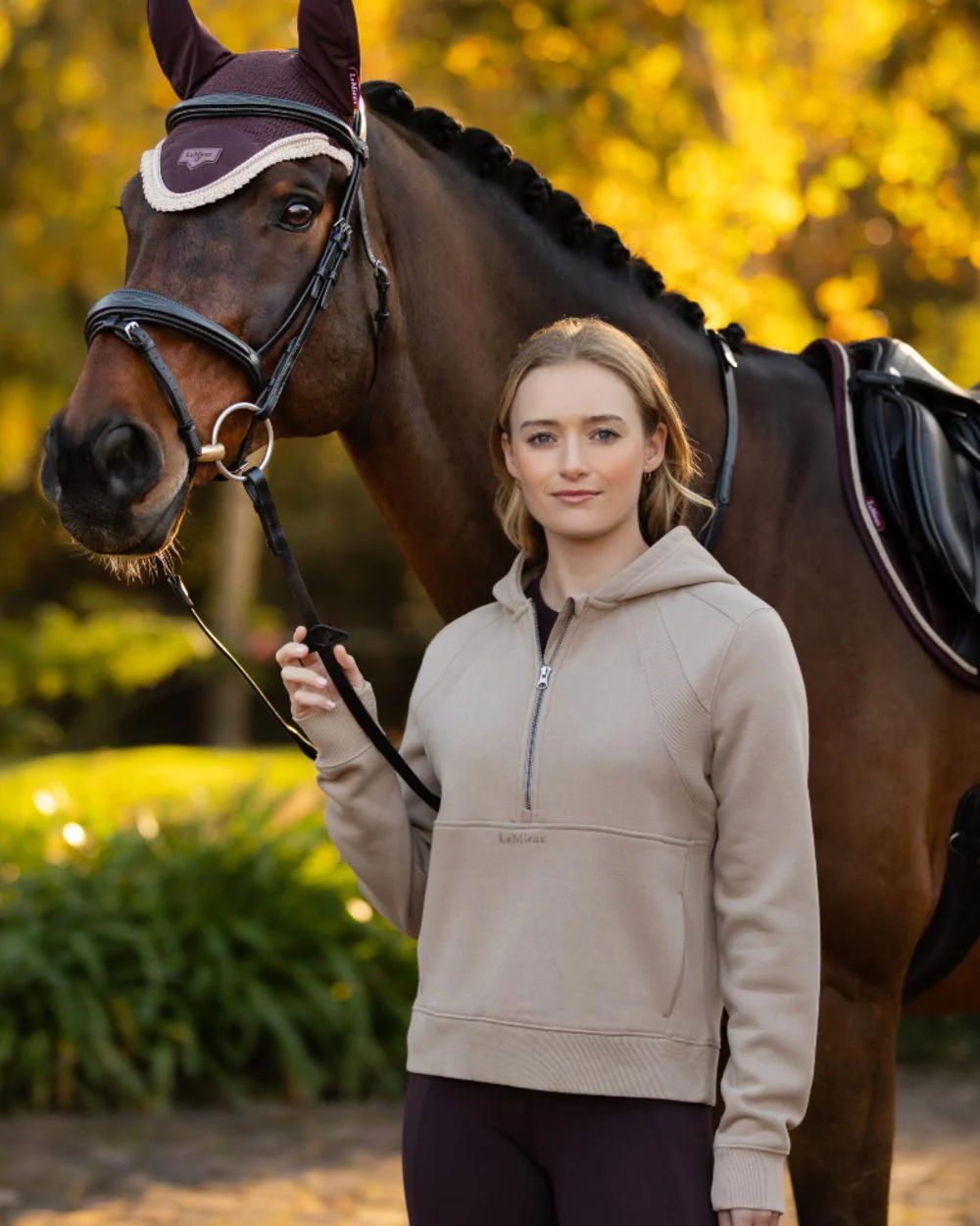 LeMieux Womens Henrietta Half Zip Hoodie - Image 4