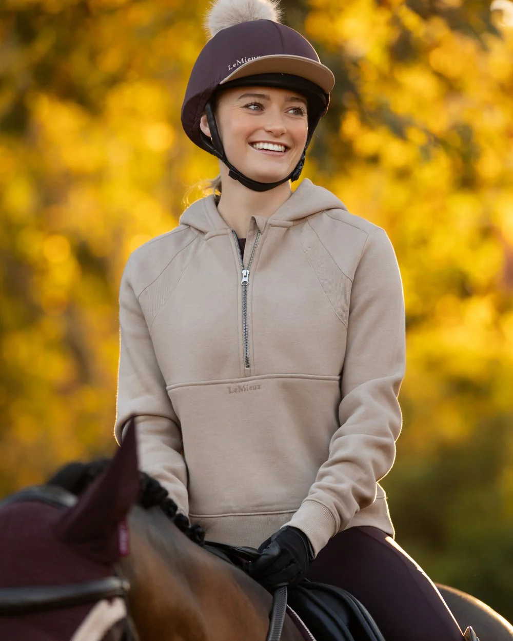 LeMieux Womens Henrietta Half Zip Hoodie - Image 8