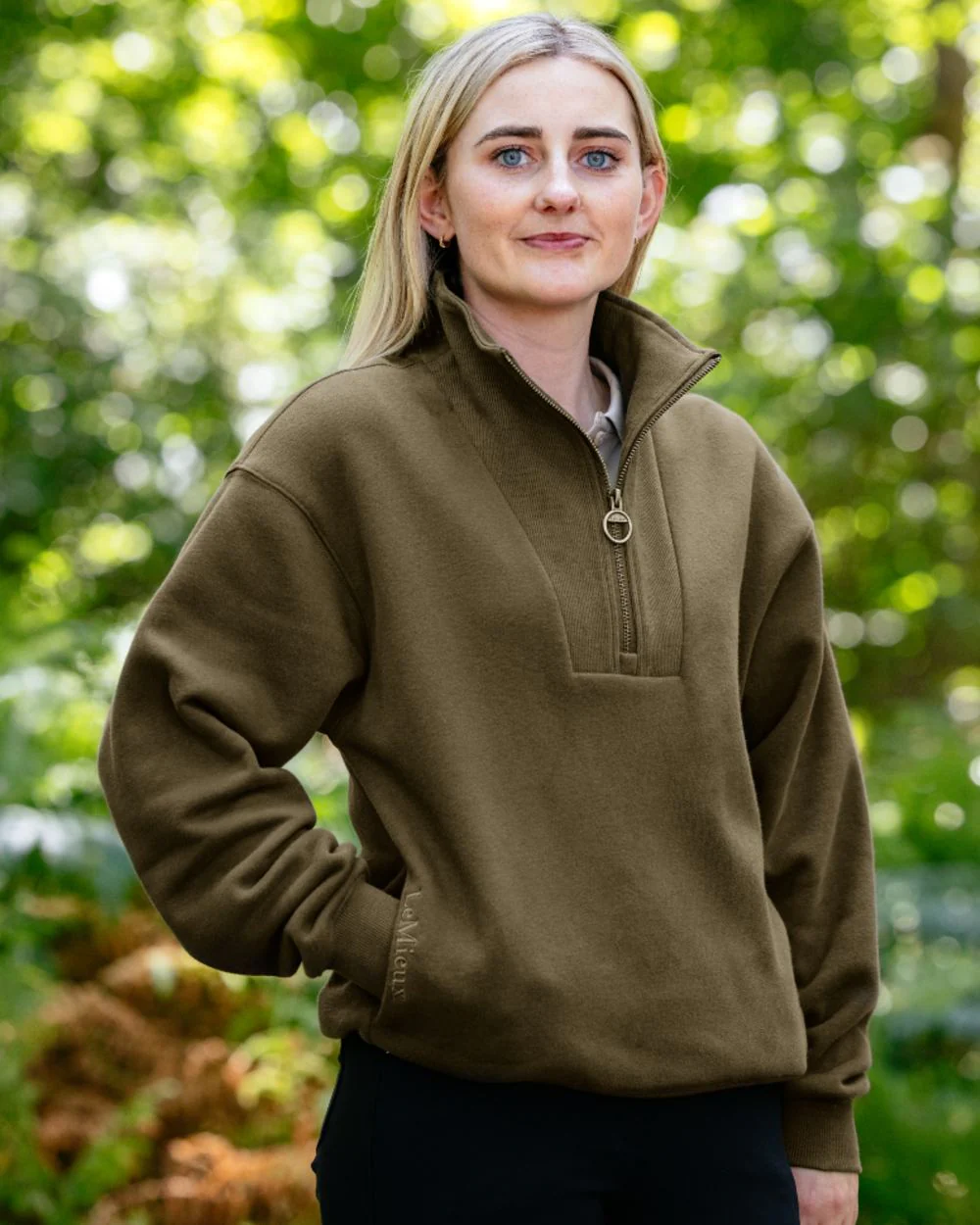 LeMieux Womens Keira Quarter Neck Sweatshirt - Image 54