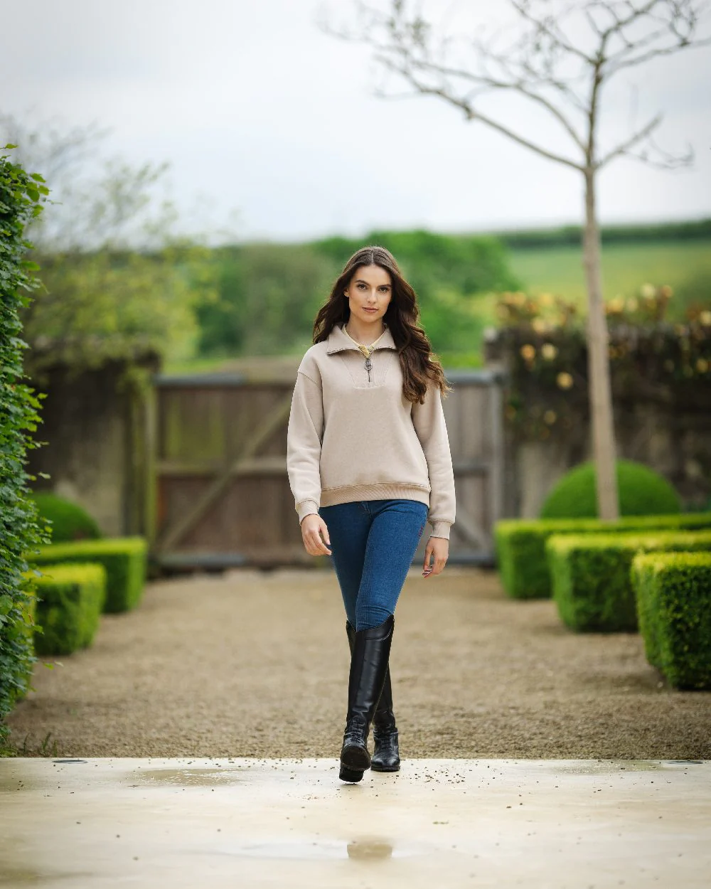 LeMieux Womens Keira Quarter Neck Sweatshirt - Image 7