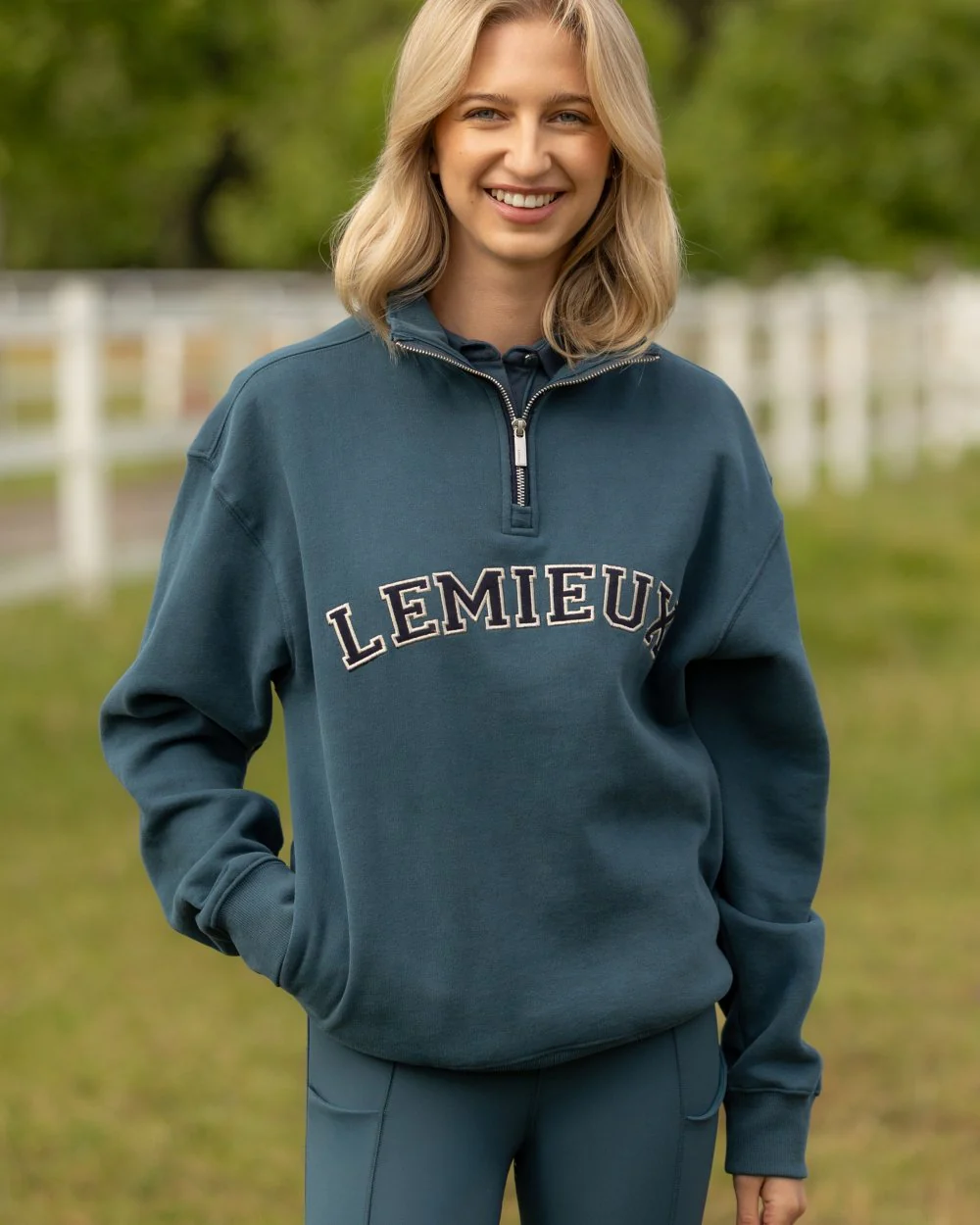 LeMieux Womens Kelsie Quarter Neck Sweatshirt - Image 9