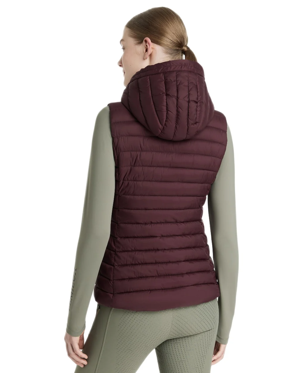 LeMieux Womens Rose Hooded Puffer Gilet Clearance - Image 6