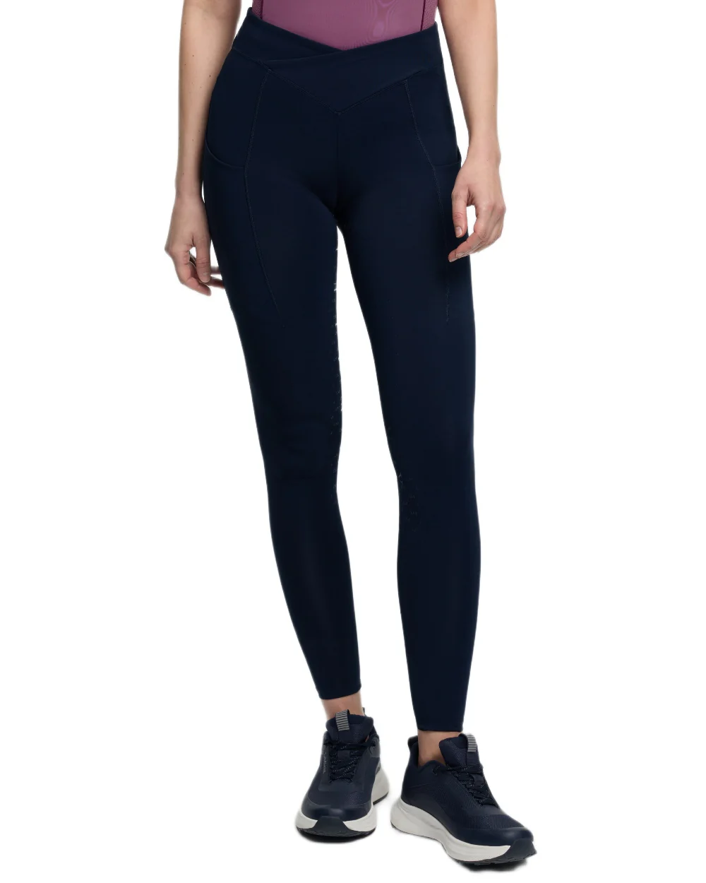 LeMieux Womens Simone Cross Over Half Seat Pull On Breeches - Image 10