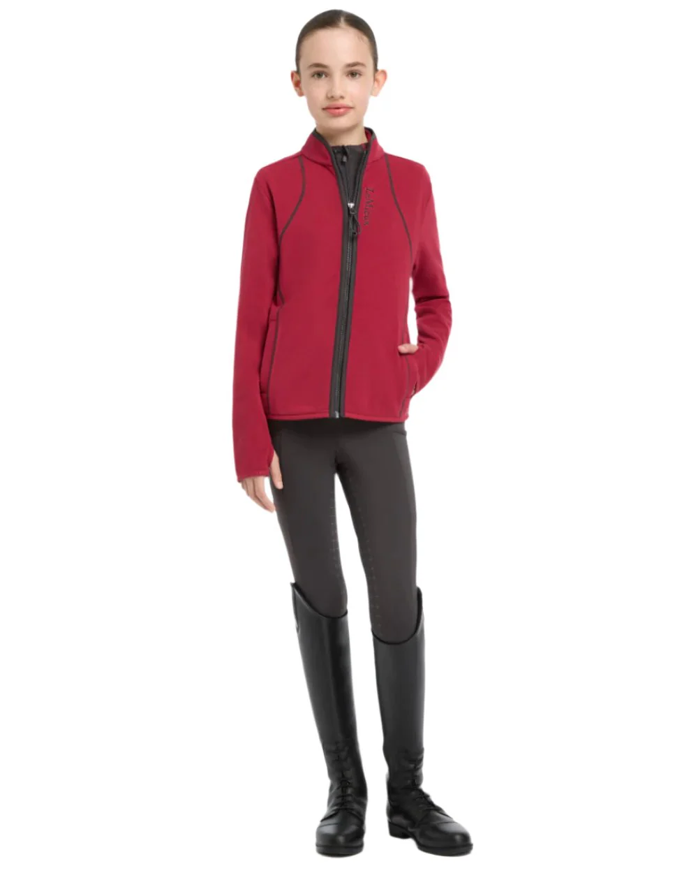 LeMieux Young Rider Felicity Fleece Zip Through Jacket - Image 6