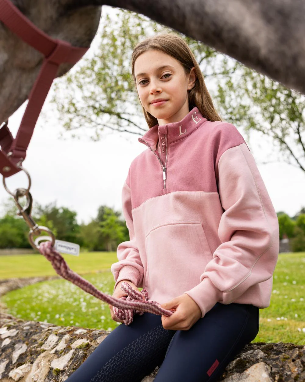 LeMieux Young Rider Kate Quarter Zip Sweater - Image 18