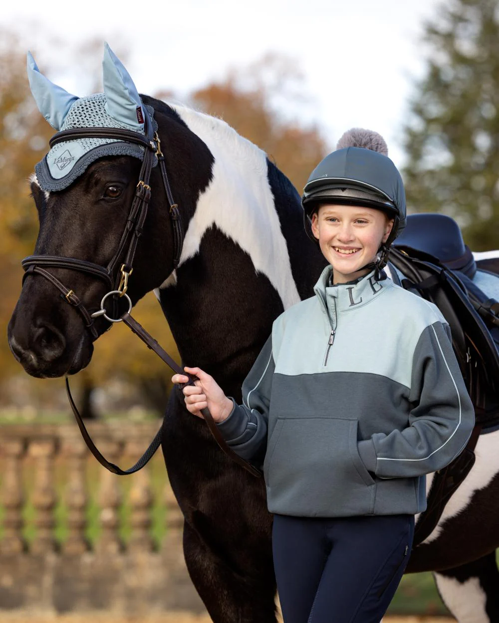 LeMieux Young Rider Kate Quarter Zip Sweater - Image 3