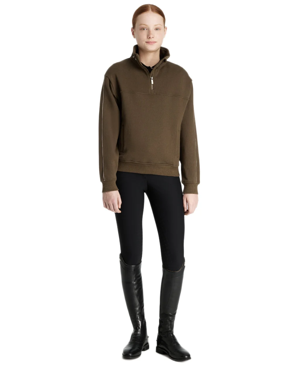 LeMieux Young Rider Kate Quarter Zip Sweater - Image 36