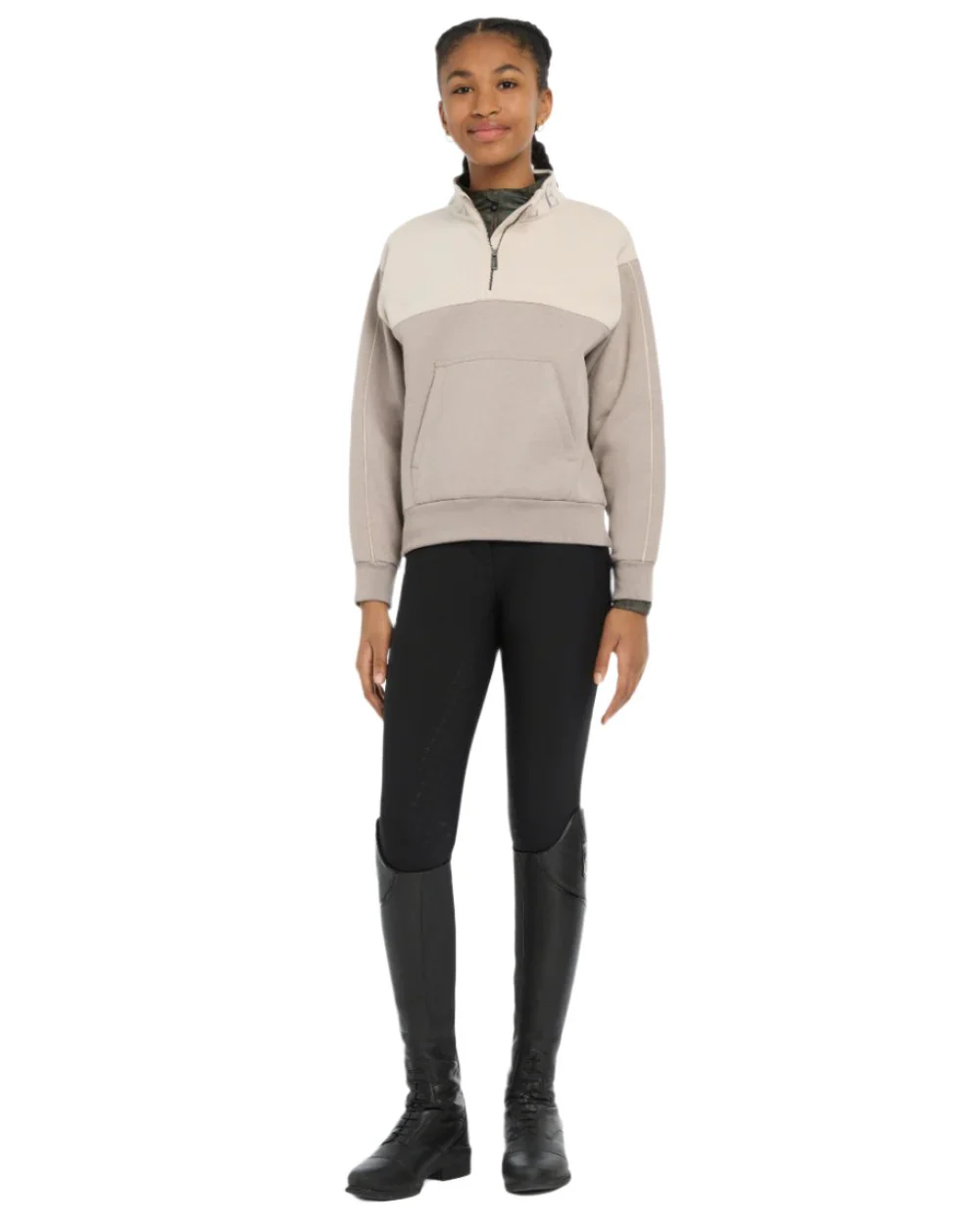 LeMieux Young Rider Kate Quarter Zip Sweater - Image 6