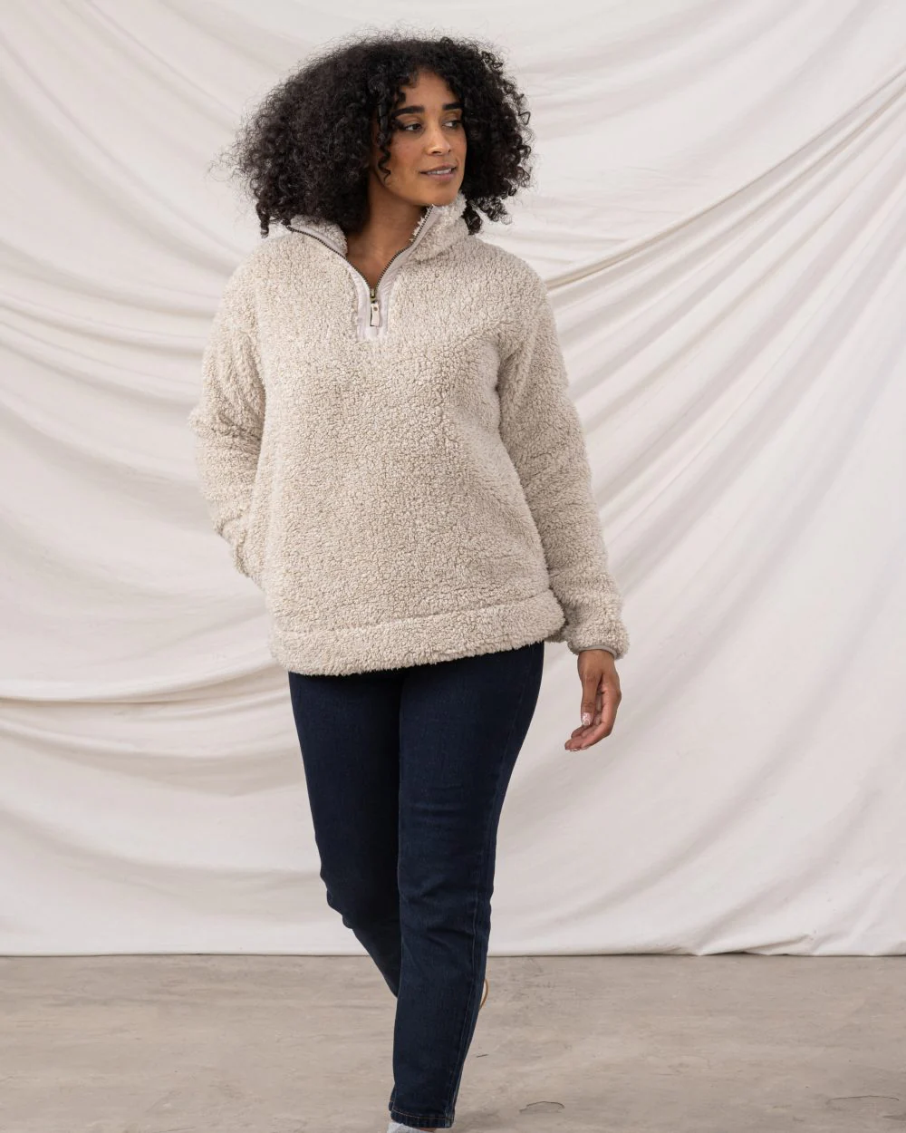Lighthouse Ladies Coast Half Zip Fleece Sweater - Image 16
