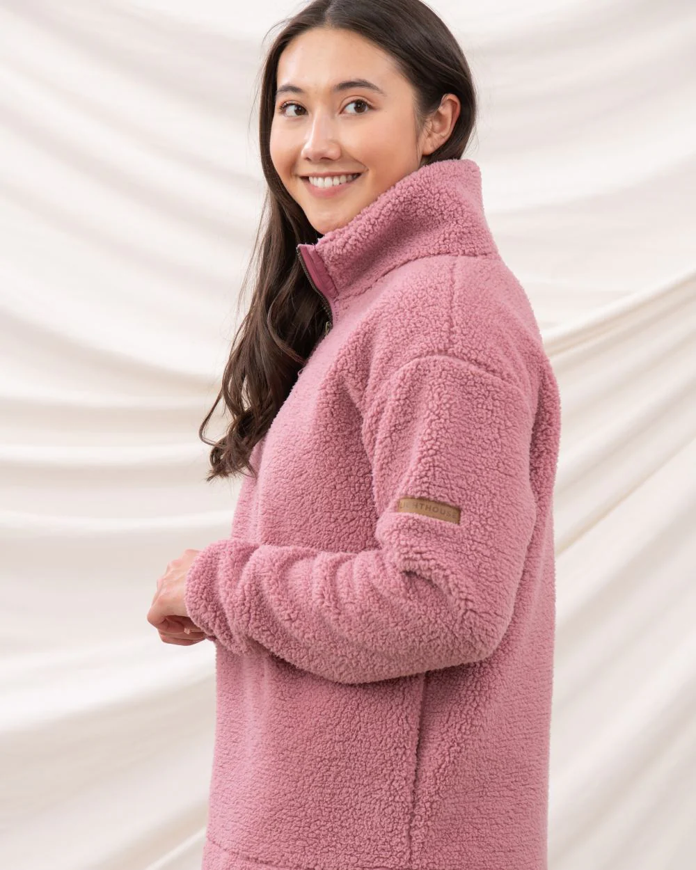 Lighthouse Ladies Coast Half Zip Fleece Sweater - Image 26