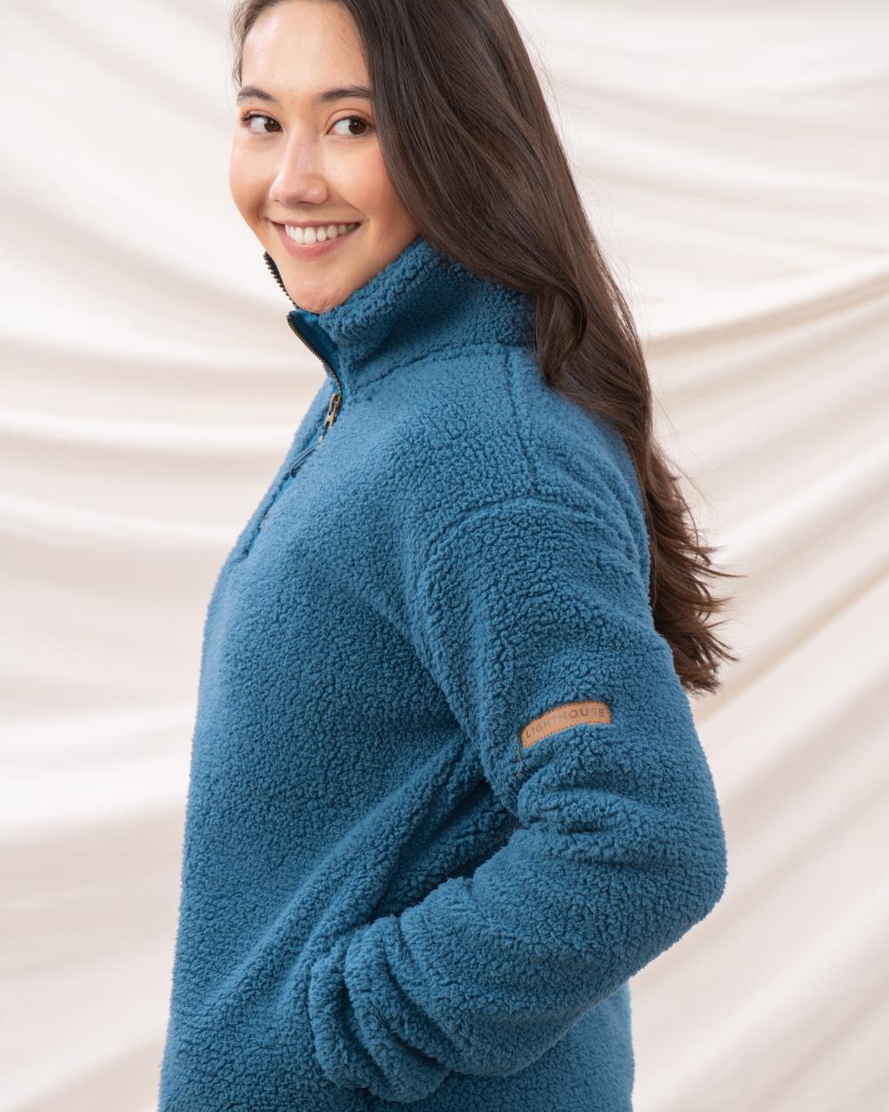 Lighthouse Ladies Coast Half Zip Fleece Sweater - Image 6