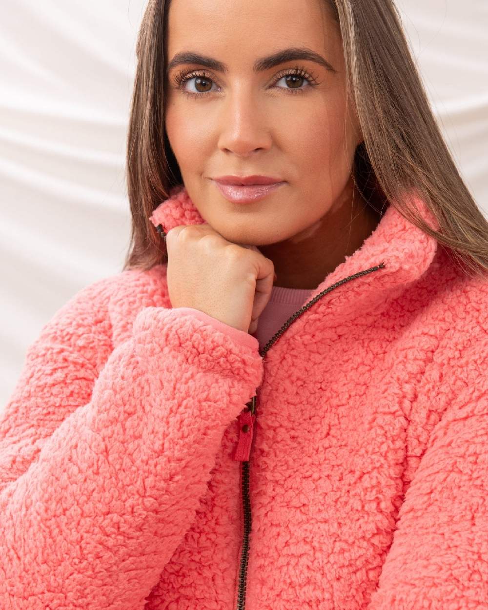 Lighthouse Ladies Seashell Full Zip Sherpa Fleece - Image 12