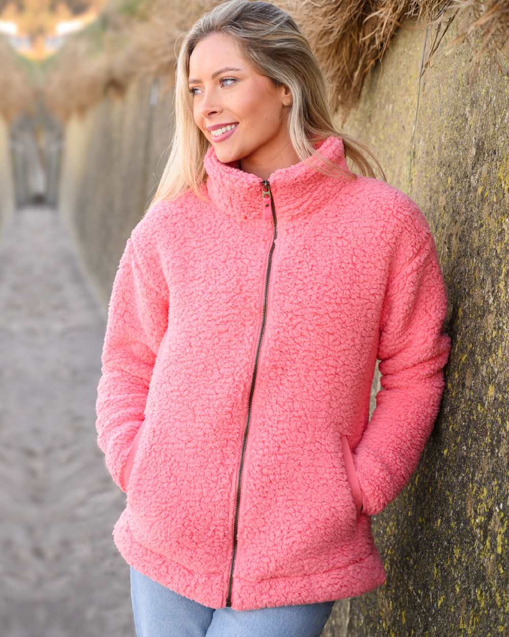 Lighthouse Ladies Seashell Full Zip Sherpa Fleece - Image 5