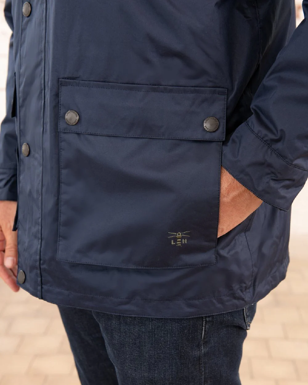 Lighthouse Mens Oxford Raincoat - Image 8