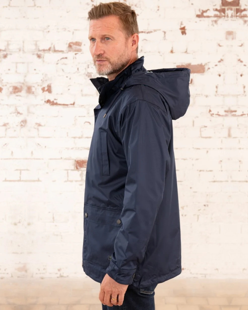 Lighthouse Mens Oxford Raincoat - Image 9