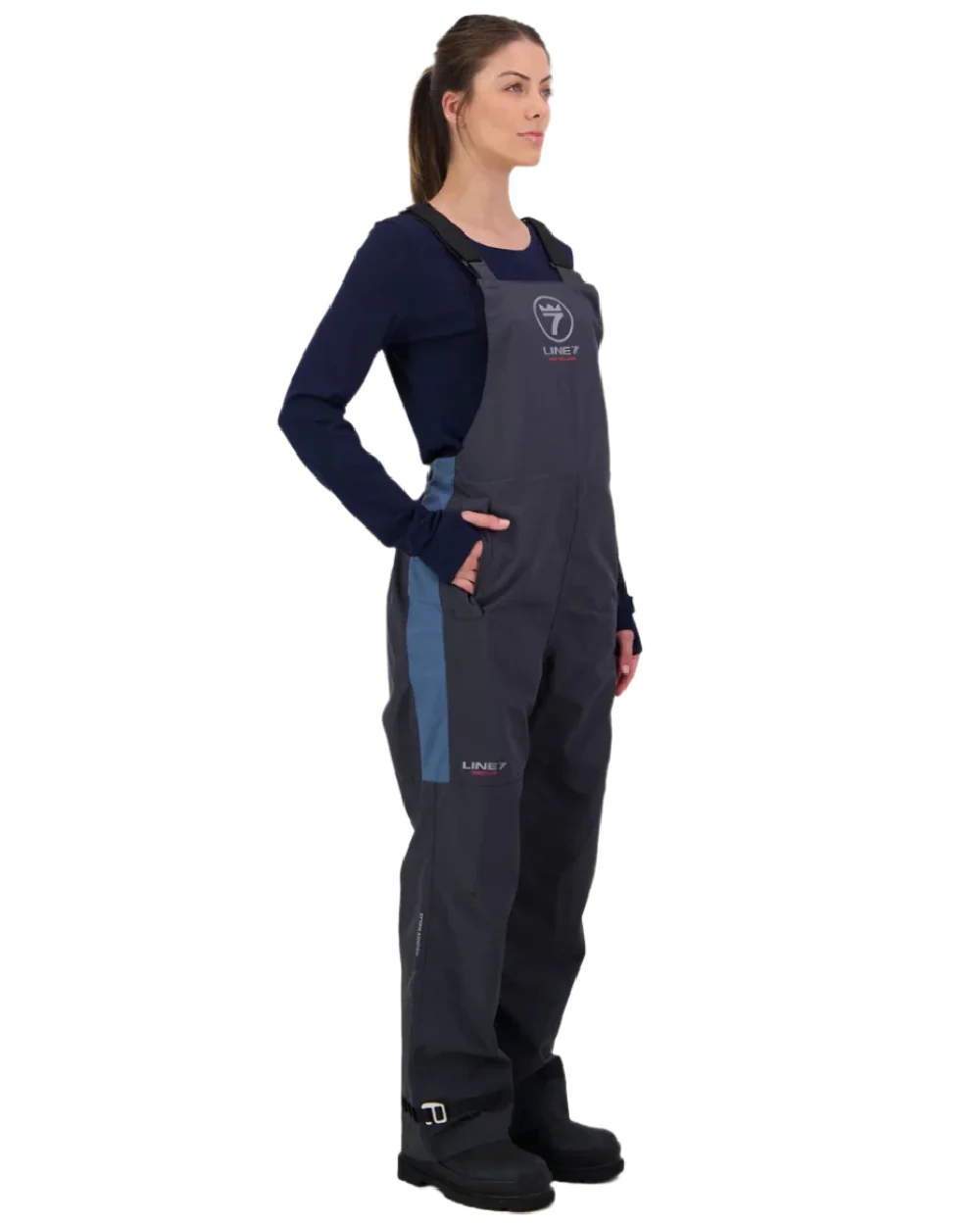 Line 7 Womens Storm Armour10 Waterproof 2 Layer Bib Overtrousers - Image 3