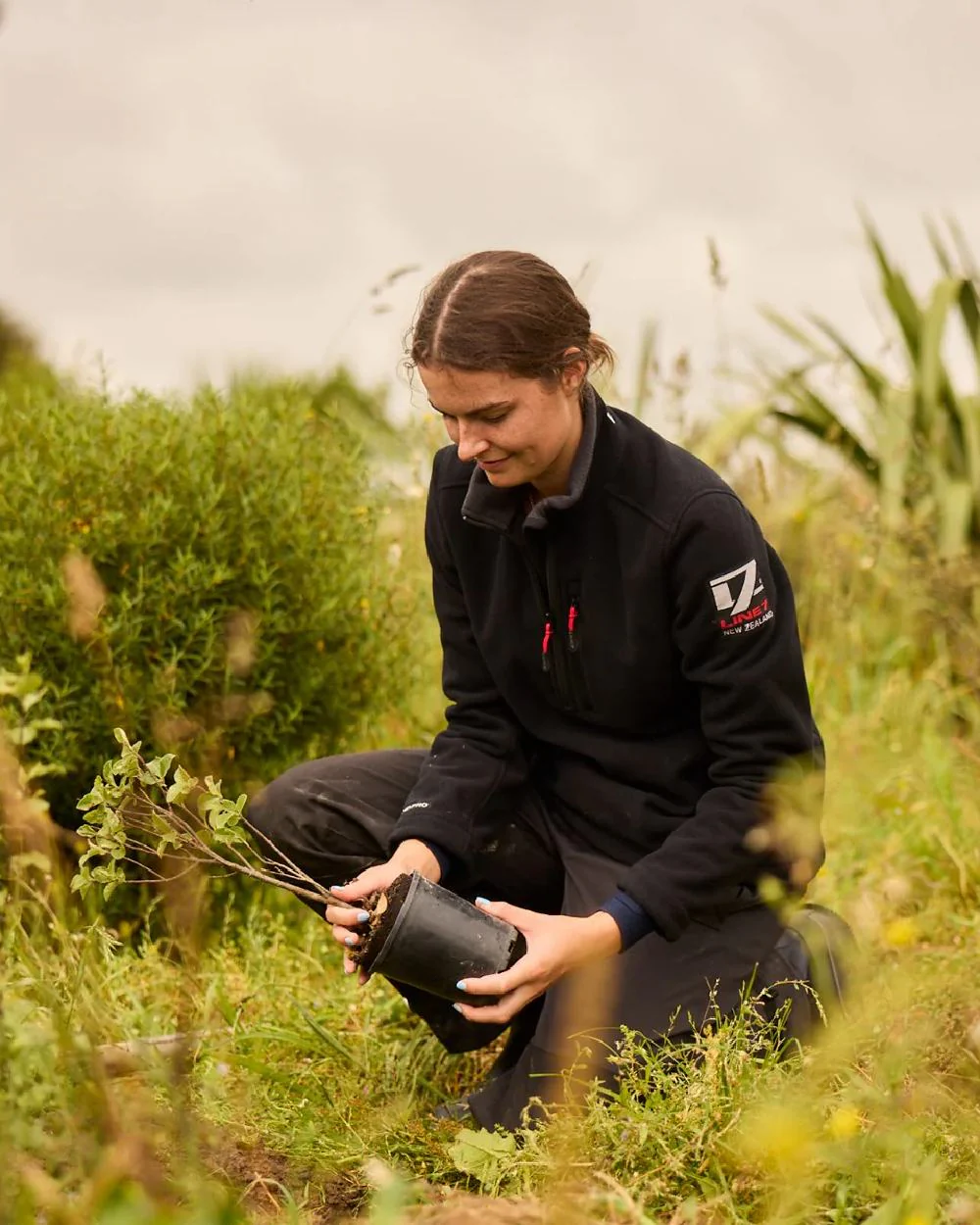 Line 7 Womens Territory Wind Pro Half Zip Fleece Jacket - Image 2