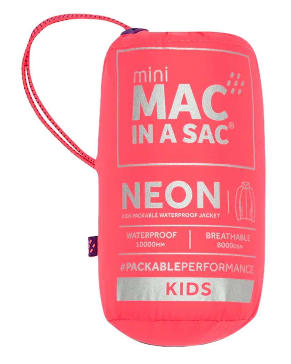 Mac In A Sac Mini Origin Neon Packable Waterproof Jacket - Image 5