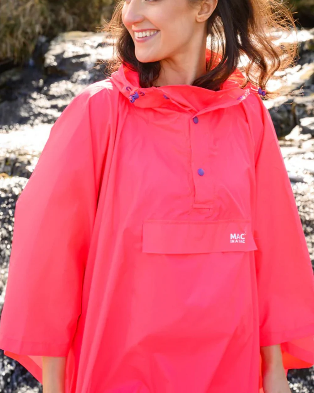 Mac In A Sac Origin Neon Waterproof Poncho - Image 32