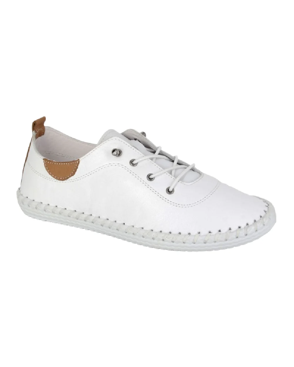 Mod Comfys Womens Elastic Lace Up Comfort Shoes - Image 5