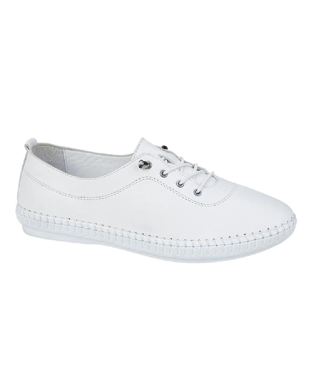 Mod Comfys Womens Softie Elastic Lace Up Shoes - Image 5
