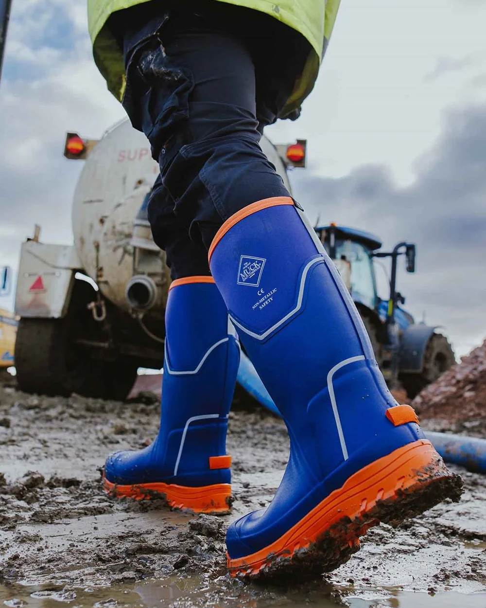 Muck Boots Mens Grit S5 Tall Boots - Image 14