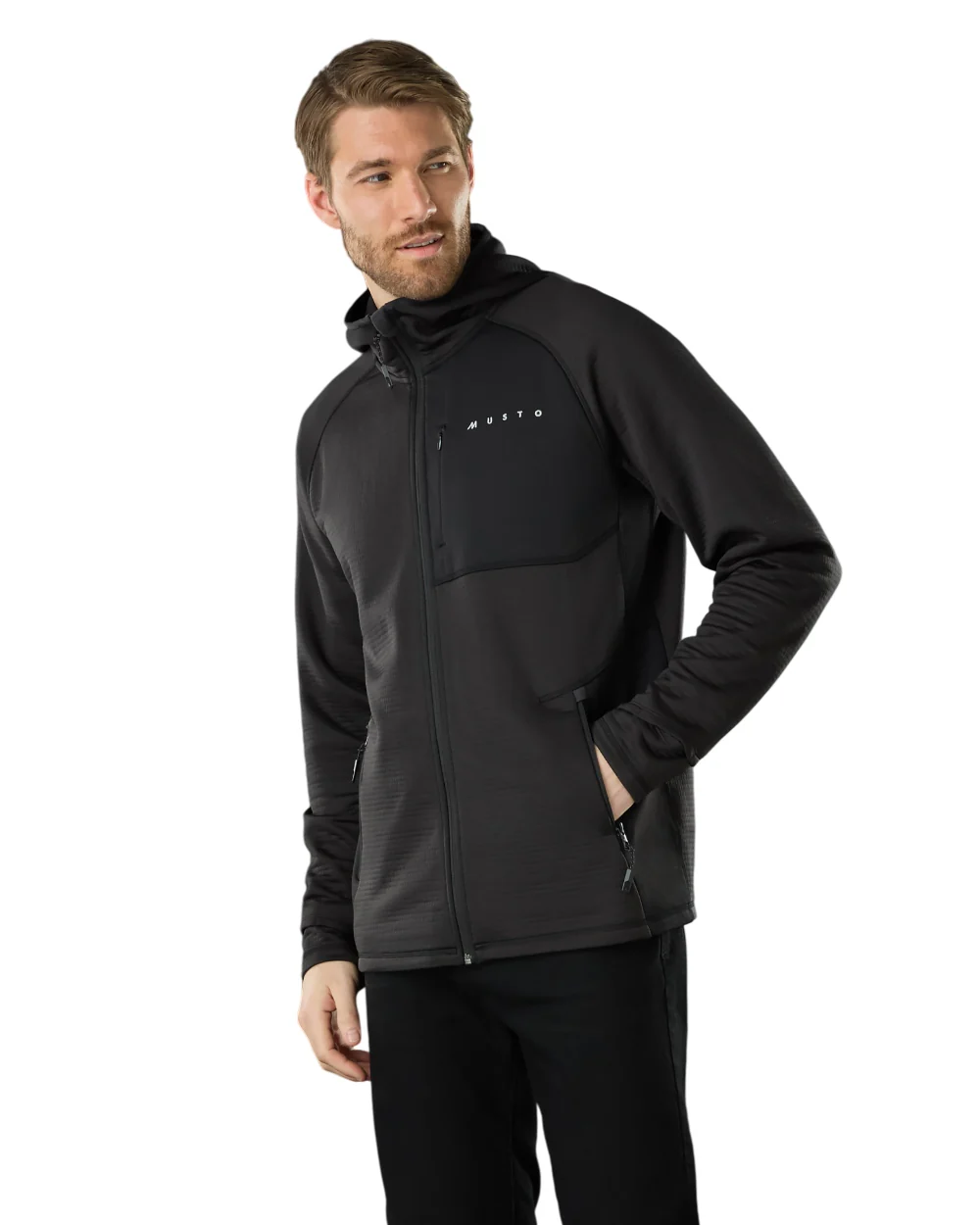 Musto Mens Evo Thermal Hooded Technical Fleece Jacket - Image 5