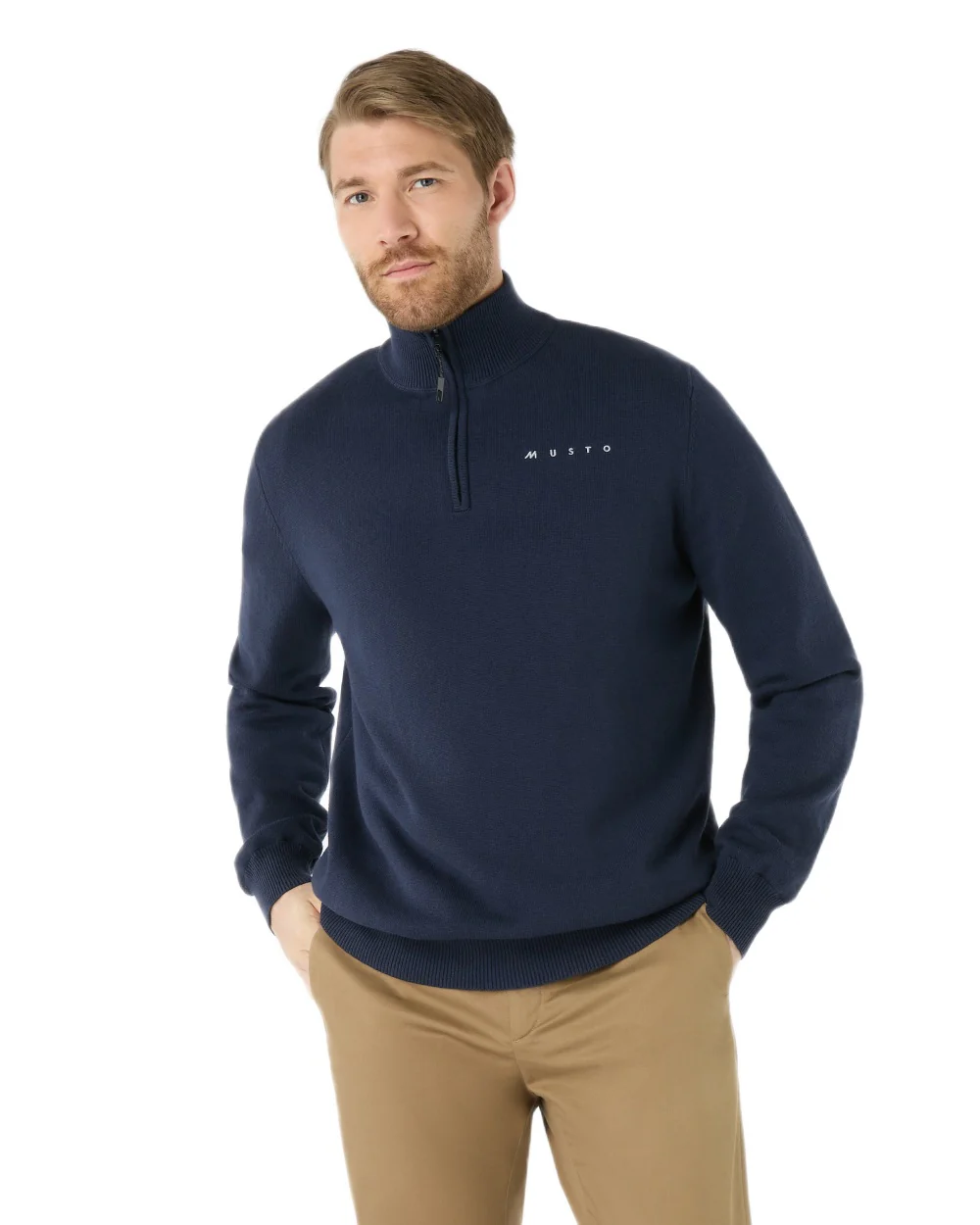 Musto Mens Evo Windproof Knit Jacket - Image 2