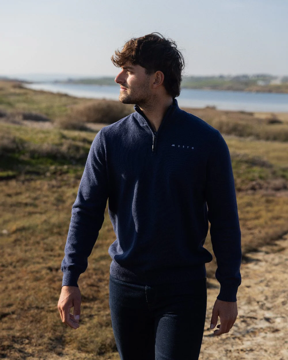 Musto Mens Evo Windproof Knit Jacket - Image 4