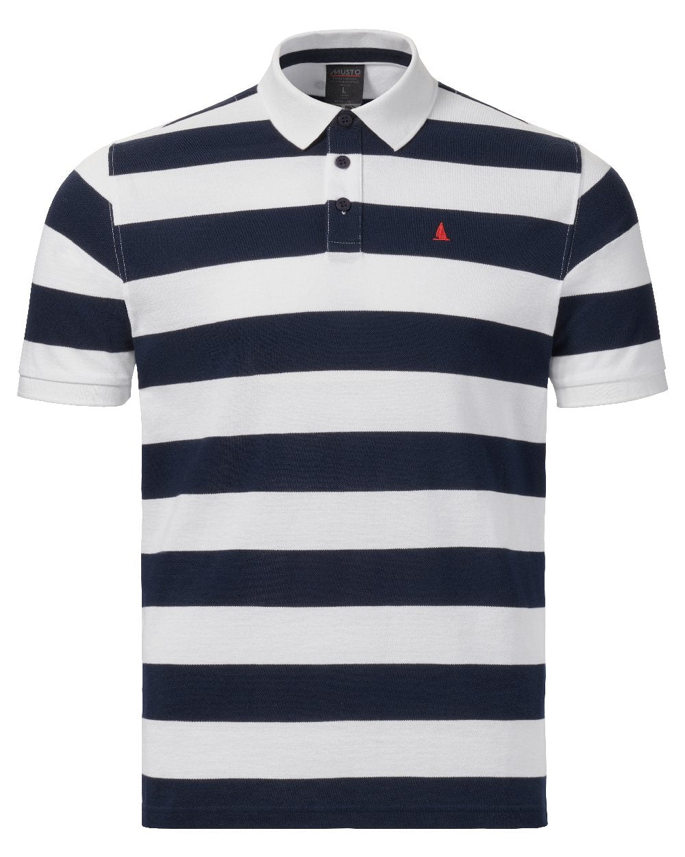 Musto Mens Original Striped Short Sleeve Polo Shirt - Image 3