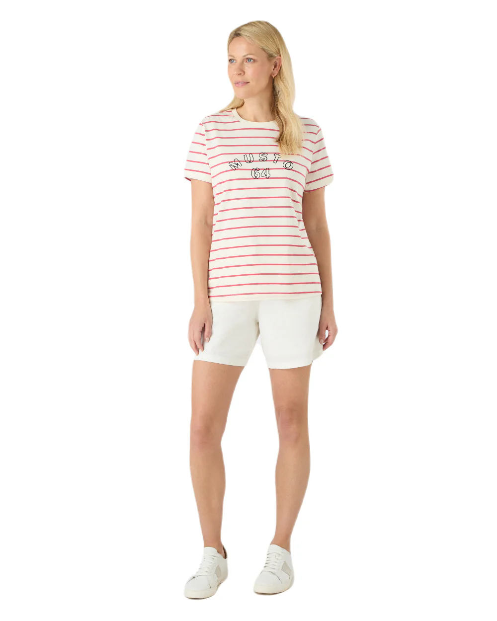 Musto Womens Classic Striped Short Sleeve T-Shirt - Image 10