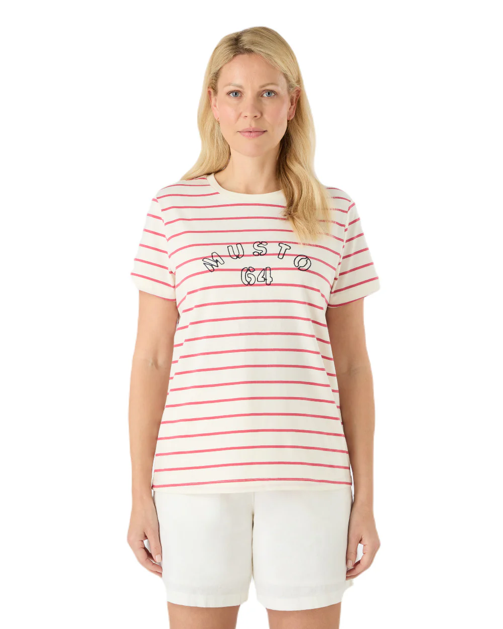 Musto Womens Classic Striped Short Sleeve T-Shirt - Image 3