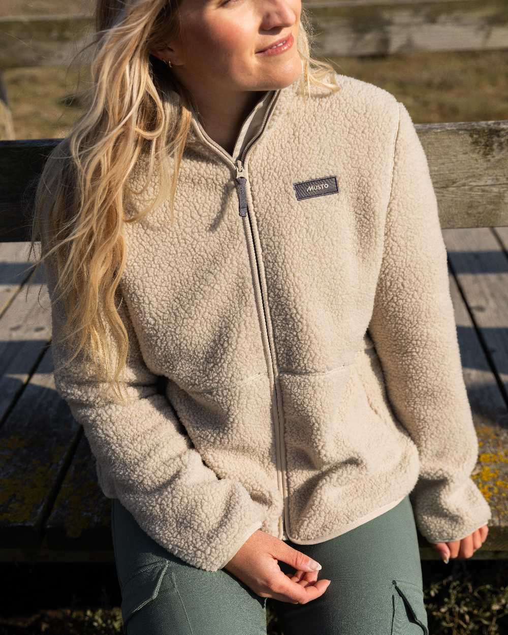 Musto Womens Cover Deep Pile Fleece Jacket - Image 4