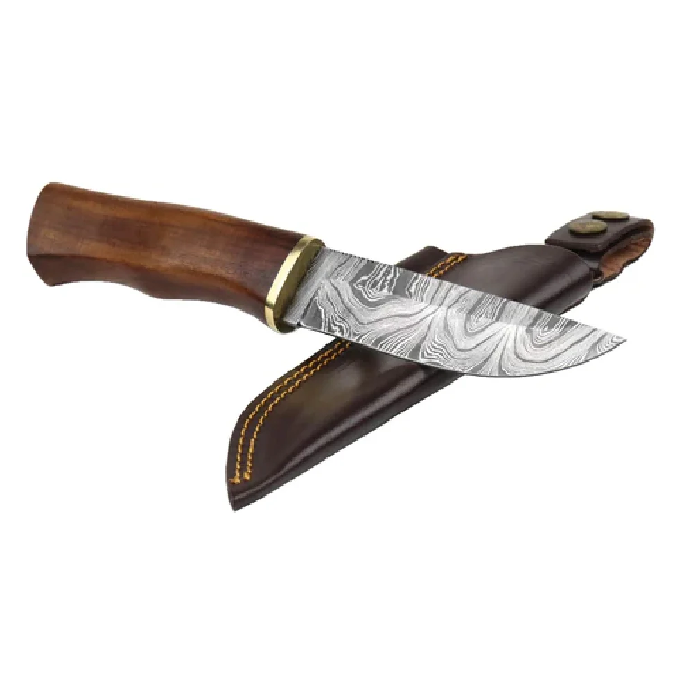 Njord Oskar Damascus Bushcraft Knife - Image 3