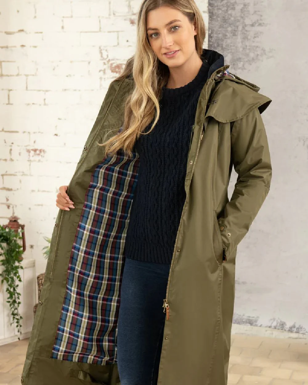 Lighthouse Outback Full Length Ladies Waterproof Raincoat - Image 13